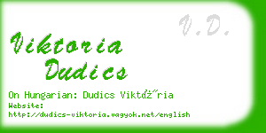 viktoria dudics business card